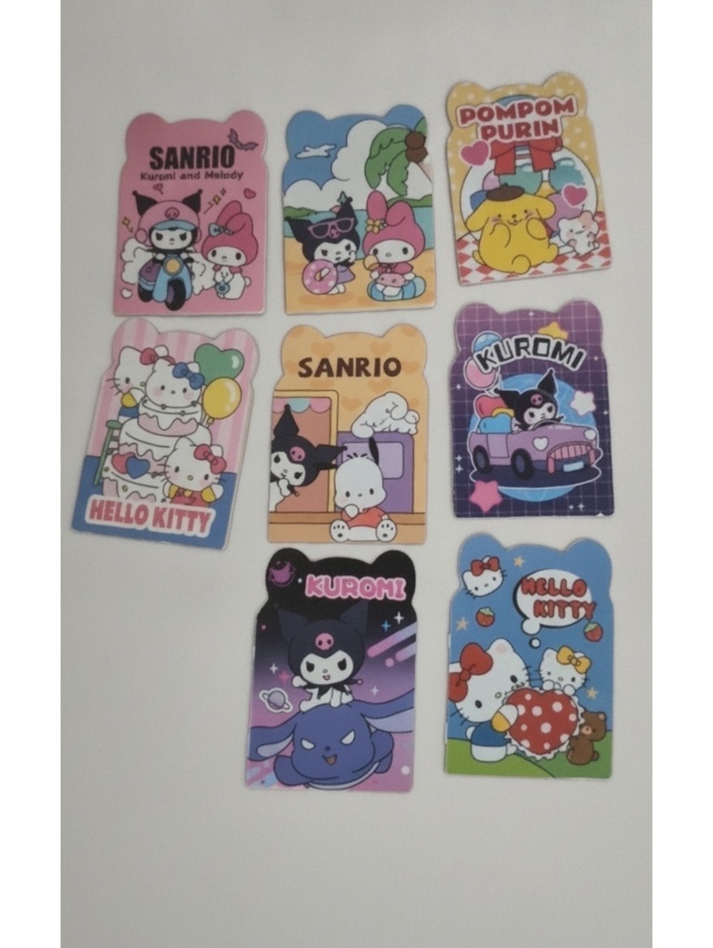 Hello Kitty Kuromi My Melody Mini Notebooks Lot of 8